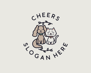 Puppy Kitten Pet Logo