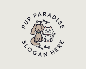 Puppy Kitten Pet logo design