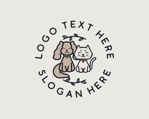 Cute - Puppy Kitten Pet logo design