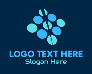 Advertising - Advertising Blue Dots logo design