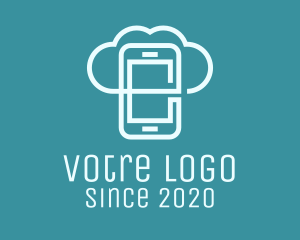 Electronics - Mobile Cloud Storage logo design