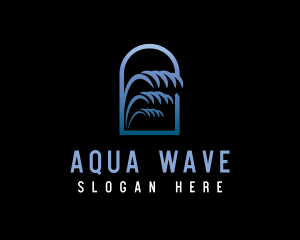 Water - Water Waves Archway logo design