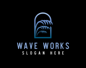 Water Waves Archway logo design