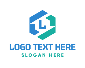 Gf - Digital Technology Lettermark logo design