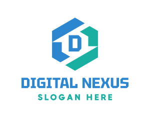 Digital Technology Lettermark logo design