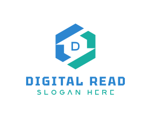 Digital Technology Lettermark logo design