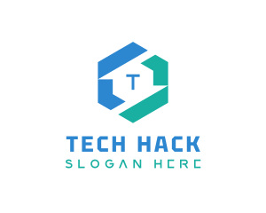 Digital Technology Lettermark logo design