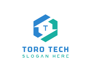 Digital Technology Lettermark logo design