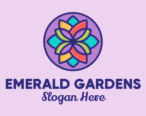 Multicolor Flower Petals  logo design