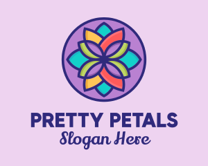 Multicolor Flower Petals  logo design