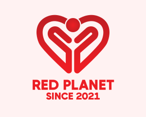 Red Heart Foundation logo design