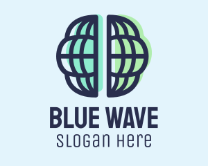 International Brain Globe logo design