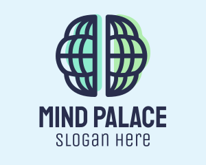 Memory - International Brain Globe logo design