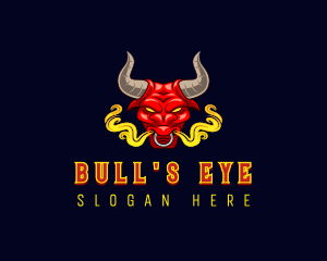 Raging Bull Smoke logo design