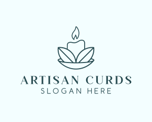 Candle Leaf Spa  logo design