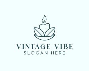 Artisanal - Candle Leaf Spa logo design