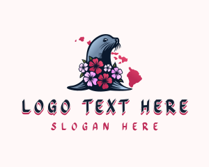 Seal - Hawaiian Floral Seal logo design