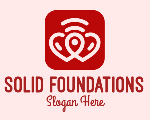 Heart Signal Location App Logo