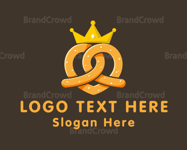 Premium Pretzel Crown Logo