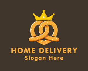 Premium Pretzel Crown logo design