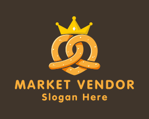 Vendor - Premium Pretzel Crown logo design