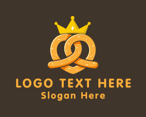 Food App - Premium Pretzel Crown logo design