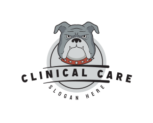 Bulldog Grooming Vet logo design