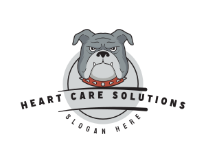 Bulldog Grooming Vet logo design