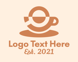 Green Tea - Coffee Mug Magnifying Glass logo design