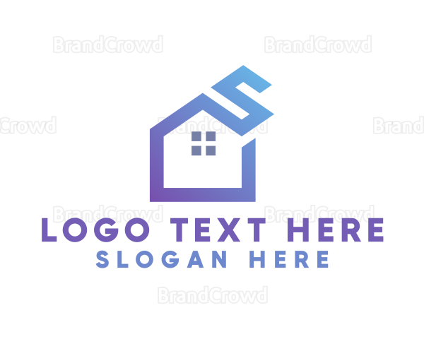 Letter S House Logo