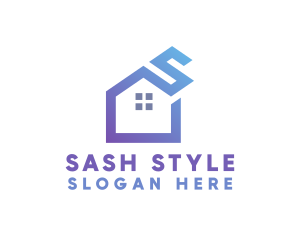 Letter S House logo design