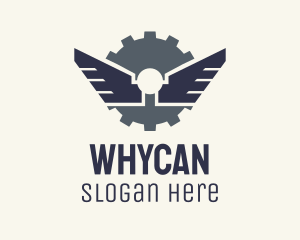 Cargo - Mechanical Gear Wings logo design
