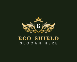 Wing Shield Crest logo design