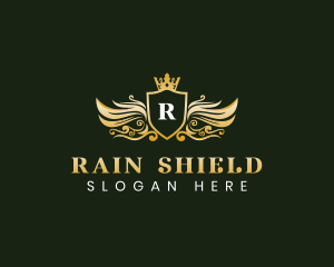 Wing Shield Crest logo design