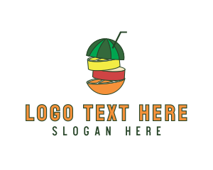 Slurpee - Fruit Juice Drink logo design