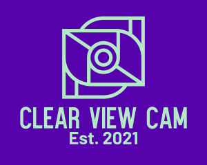 Webcam - Surveillance Camera Lens logo design