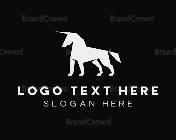 Mythical Creature Unicorn Logo