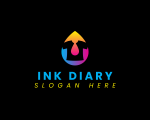 Shirt Ink Droplet logo design