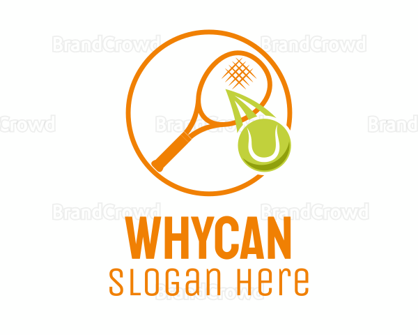 Tennis Ball Racket Logo