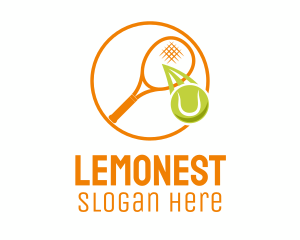 Tennis Ball Racket Logo