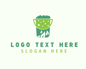 Bucket - Housekeeping Eco Bucket logo design