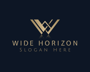 Luxury Elegant Hotel Letter W logo design