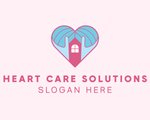 Love House Shelter logo design