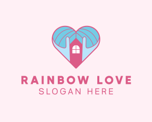 Love House Shelter logo design