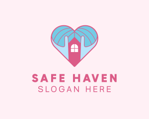Love House Shelter logo design