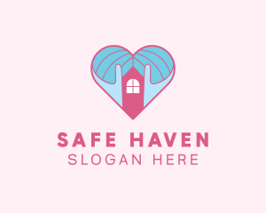 Shelter - Love House Shelter logo design