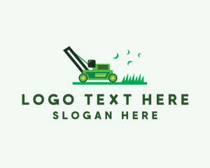 Grass Lawn Mower Landscaping  logo design