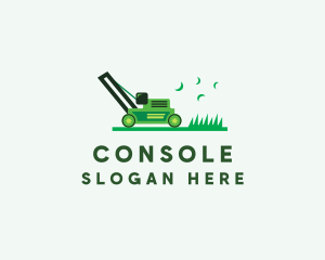 Grass Lawn Mower Landscaping  Logo