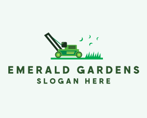 Grass Lawn Mower Landscaping  logo design