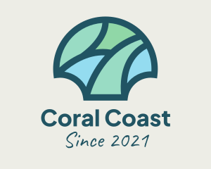 Coral - Mosaic Shell Ornament logo design